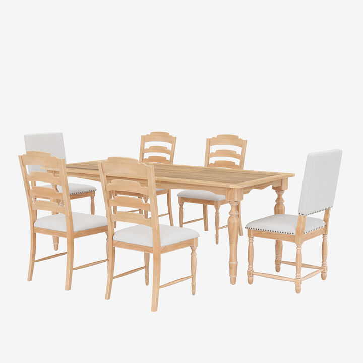 Merax Vintage Traditional Wood Dining Set