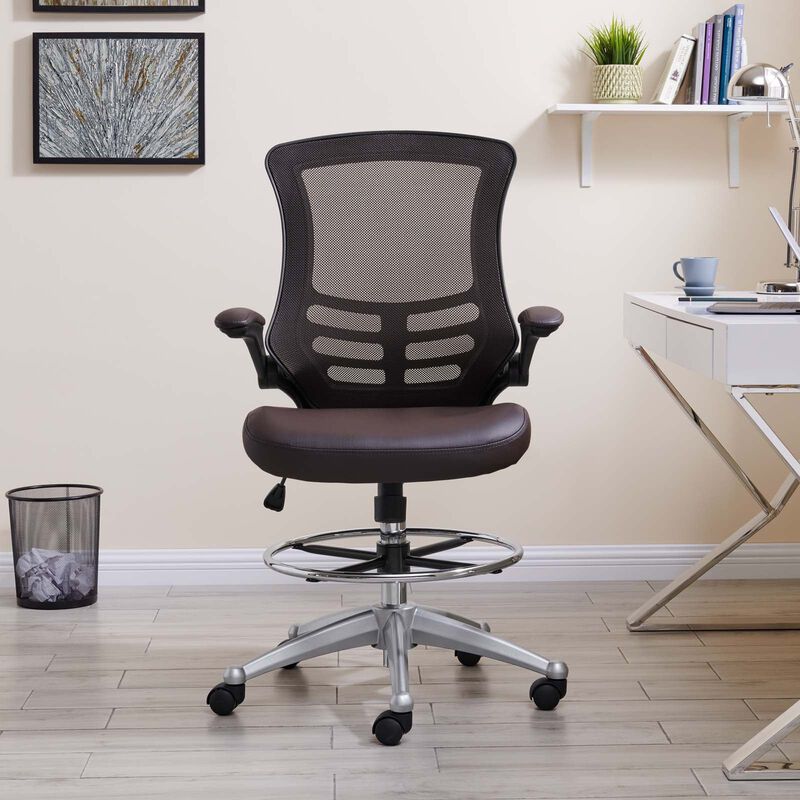 Modway Furniture - Attainment Vinyl Drafting Chair
