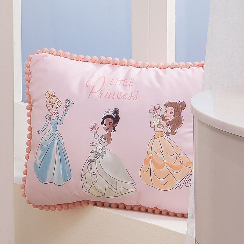 Lambs & Ivy Disney Princesses Pink Decorative Baby/Nursery Throw Pillow