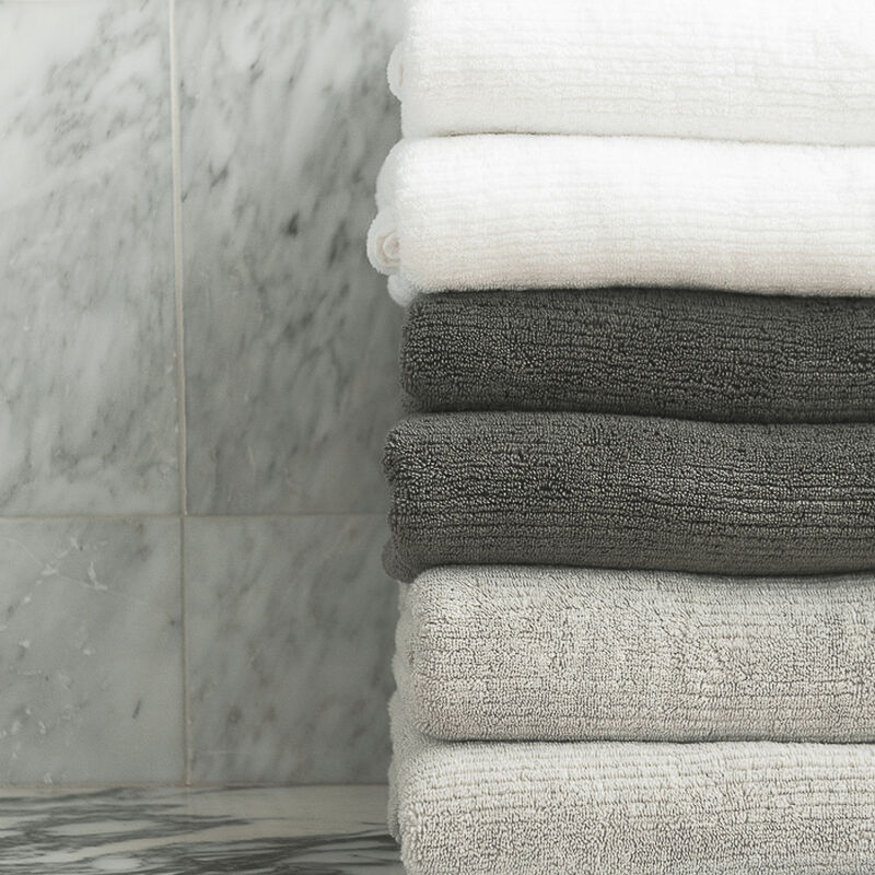 Ribbed Terry Bath Towels