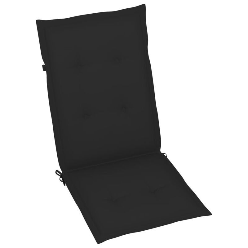 vidaXL Garden Chair Cushions 6 pcs Black 47.2"x19.7"x1.6"