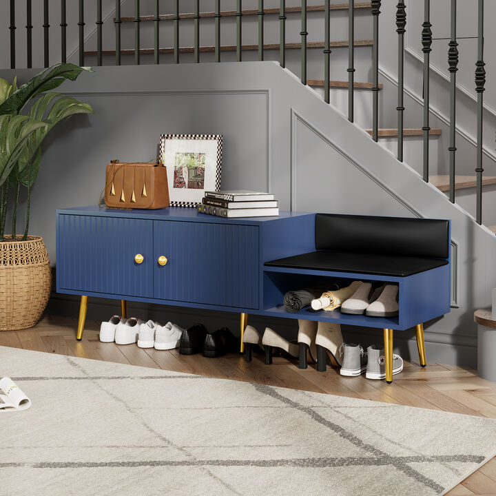 Modern Shoe Storage Bench Cabinet