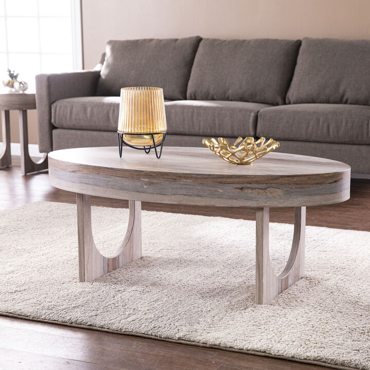 Malvern Oval Cocktail Table