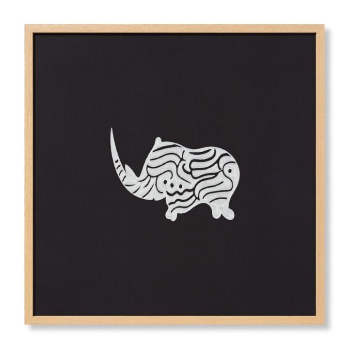 Kifaru Black Ivory Wall Art