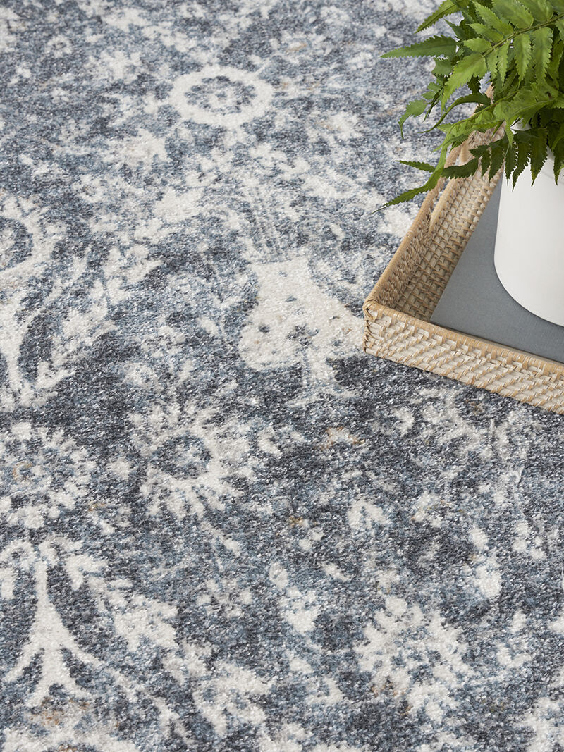 Astra Machine Washable ASW16 Dark Blue 7'10" x 10' Rug