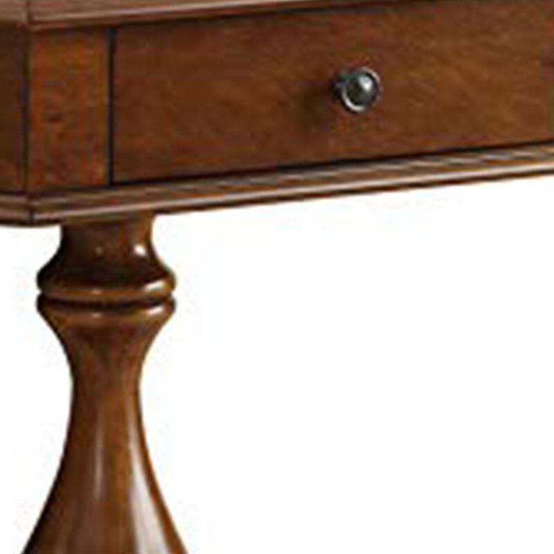 Modish Game Table, Cherry - Benzara