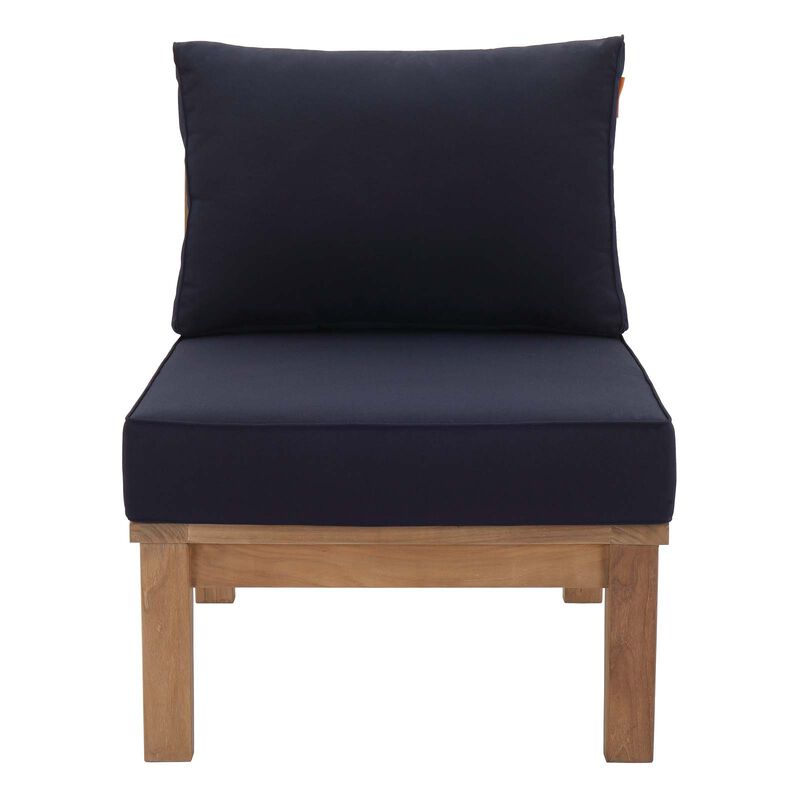 Modway - Marina Armless Outdoor Patio Teak Sofa