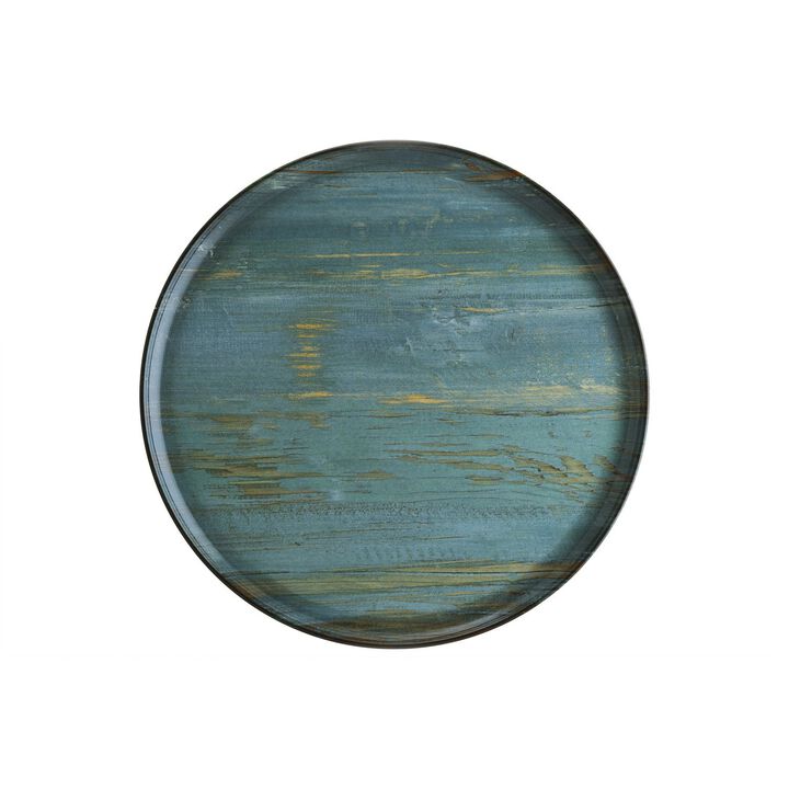 Madera dia.12.75" Round Decorated Porcelain Plate