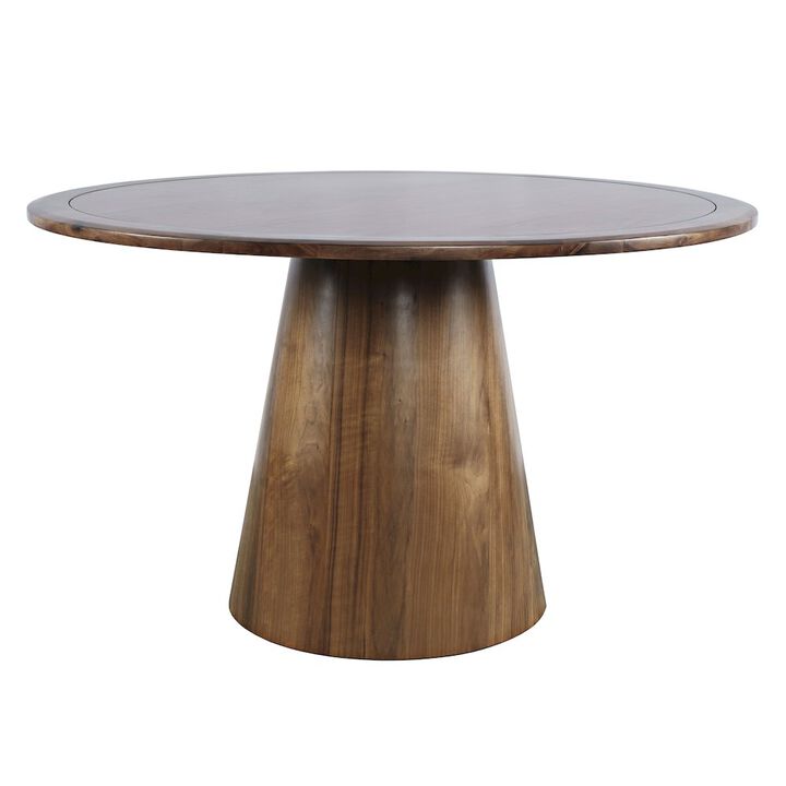 Jofran Nash Mid-Century Modern 50 Round Pedestal Dining Table