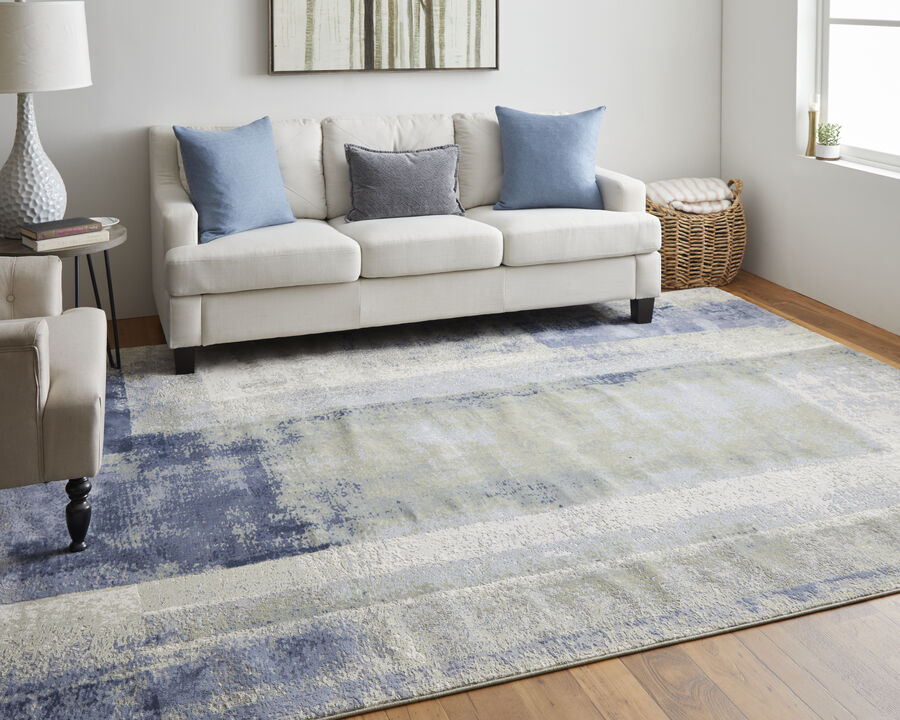 Clio 39K3F Blue/Green/Ivory 2' x 3' Rug