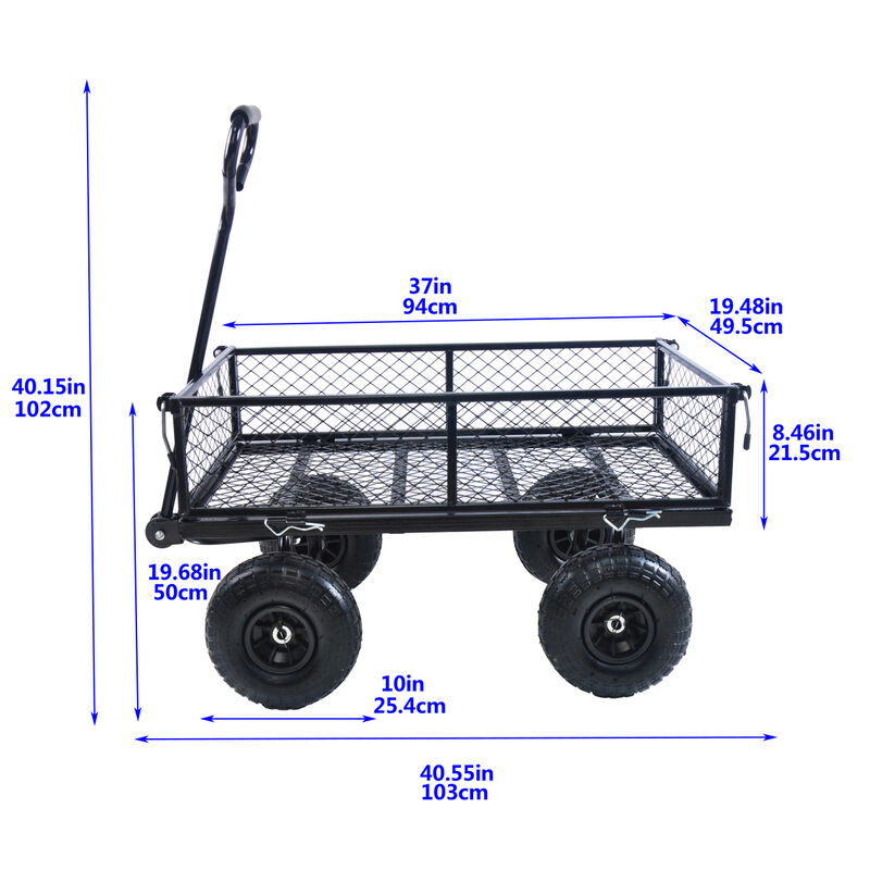 Wagon Cart Garden Cart Trucks Make It Easier To Transport Firewood Tc1840Bkg