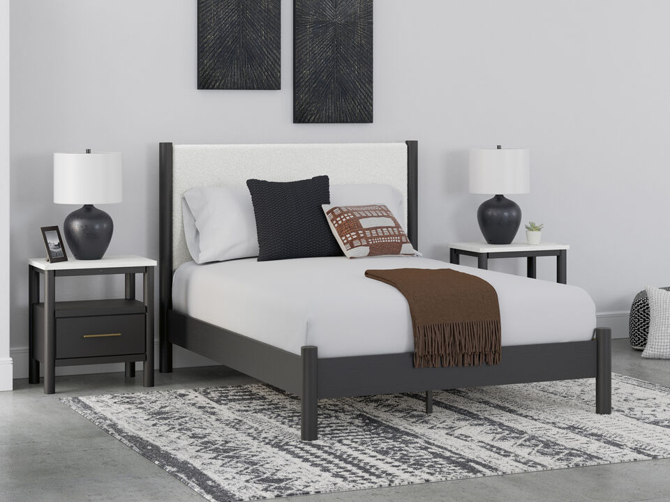 Cadmori Black King Panel Bed