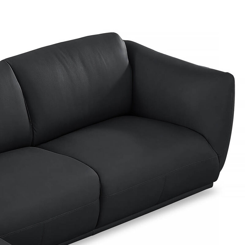 Moon Top Grain Leather Symmetrical Sectional
