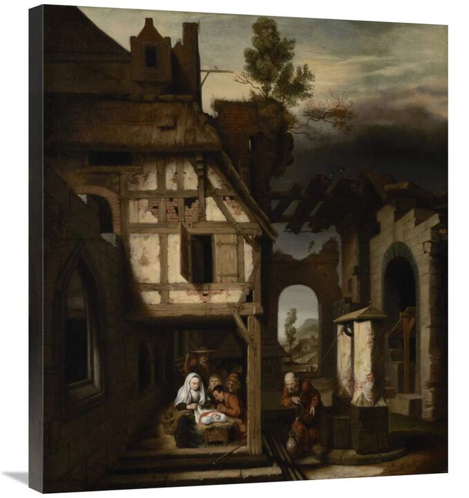 Adoration of the Shepherds-Canvas Art-26.1x30