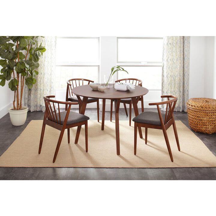 Jofran Copenhagen 44 Round Mid-Century Modern Dining Table