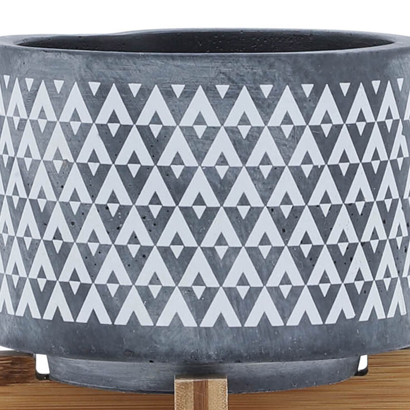 5" Aztec Planter On Stand