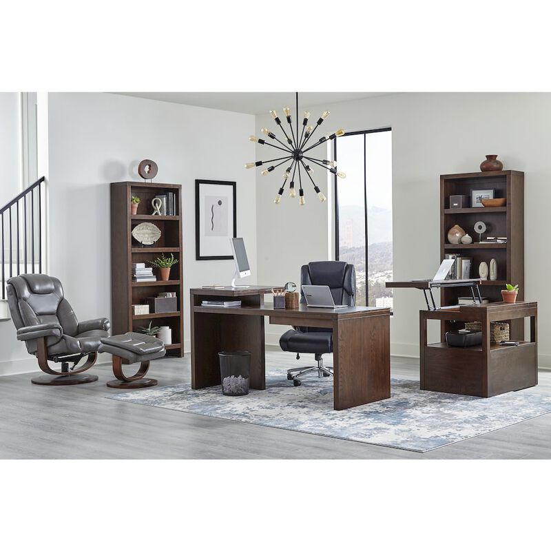 Parker Living Monarch - Ice Manual Reclining Swivel Chair and Ottoman