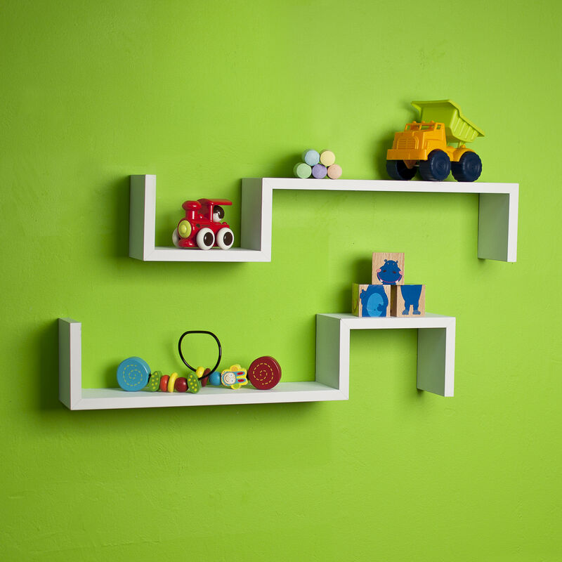 S Wall Mount Shelves (Set of 2)