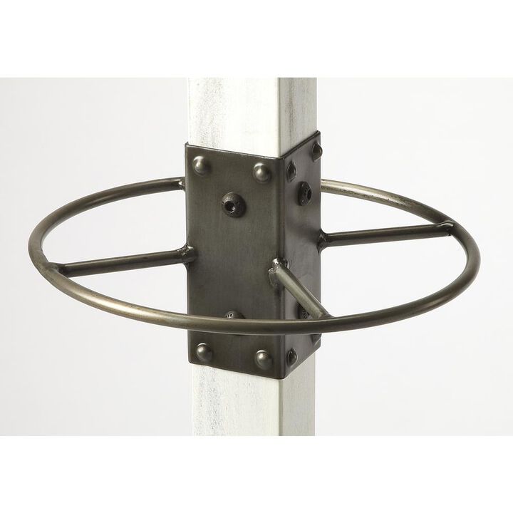 Square White Wood Coat Rack, Belen Kox