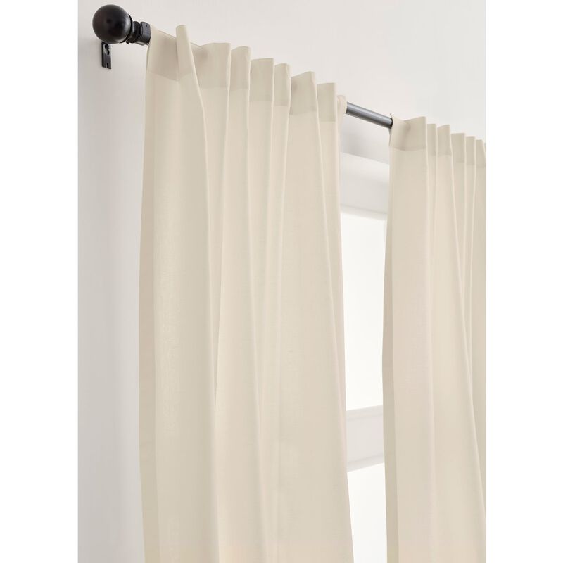 Solino Home Cotton Linen Curtain | Cotton Linen for Thanksgiving, Christmas