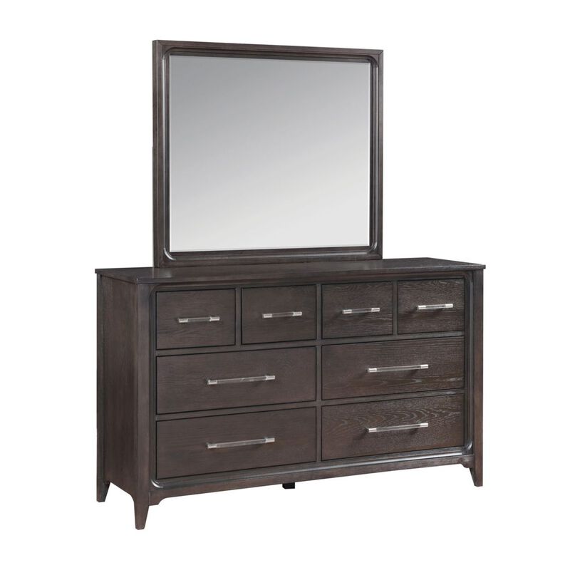 Dark Dresser & Mirror