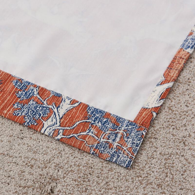 Greenland Home Fashions Barefoot Bungalow Menagerie Window Valance - 84x16", Saffron