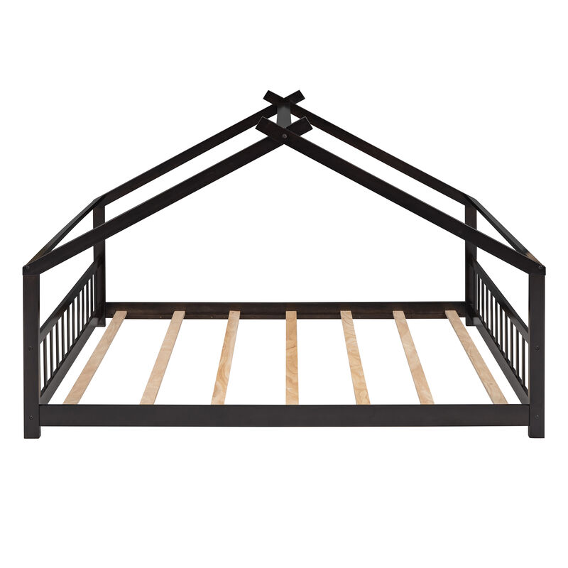 Merax Full Size House Bed Wood Bed