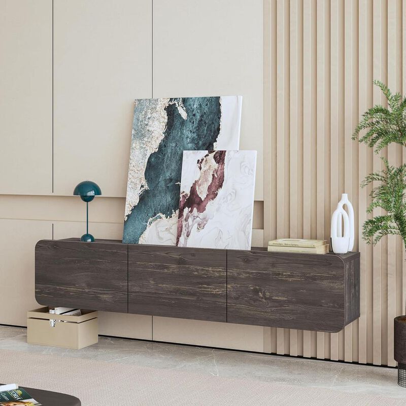 Atelier Mobili Floating TV Stand 65 inch for up to 80 inch TV