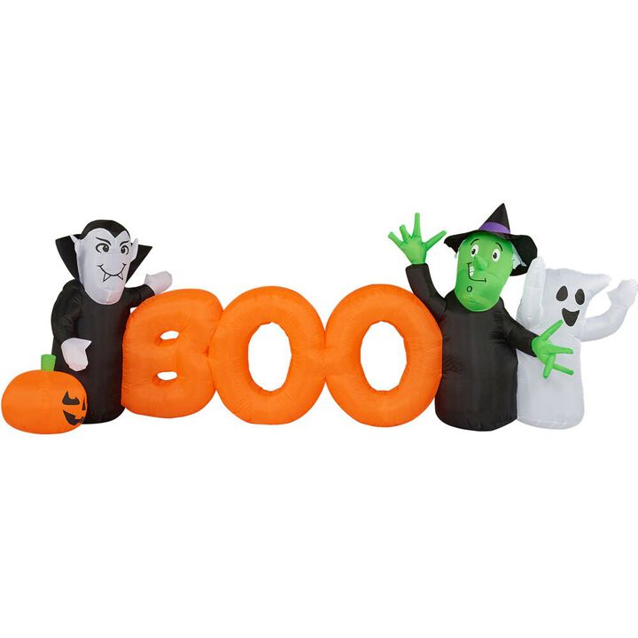 Haunted Hill Farm 10ft Inflatable Boo Sign with Lights