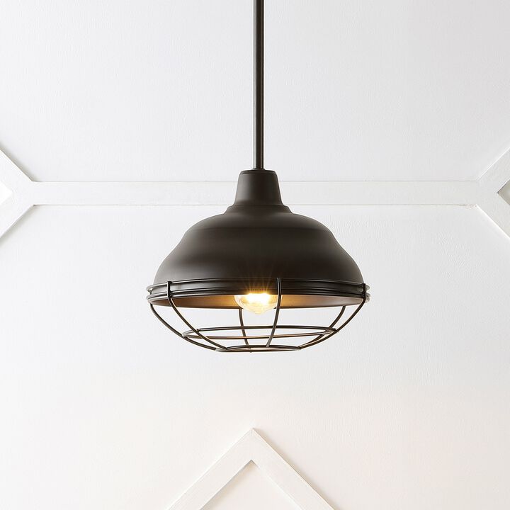 Levi Industrial Farmhouse Iron LED Pendant