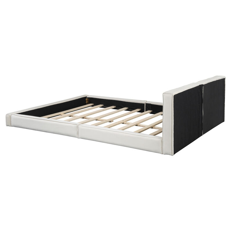 Merax Velvet Upholstered Platform Bed