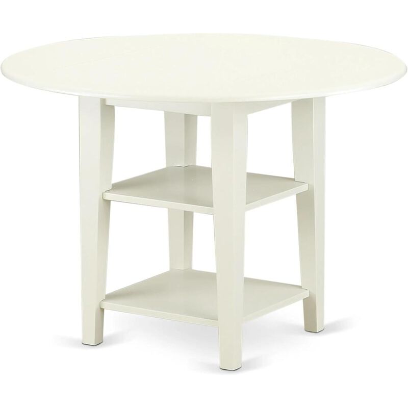 3 Piece Kitchen Dining Set Consists of a Round Dining Table