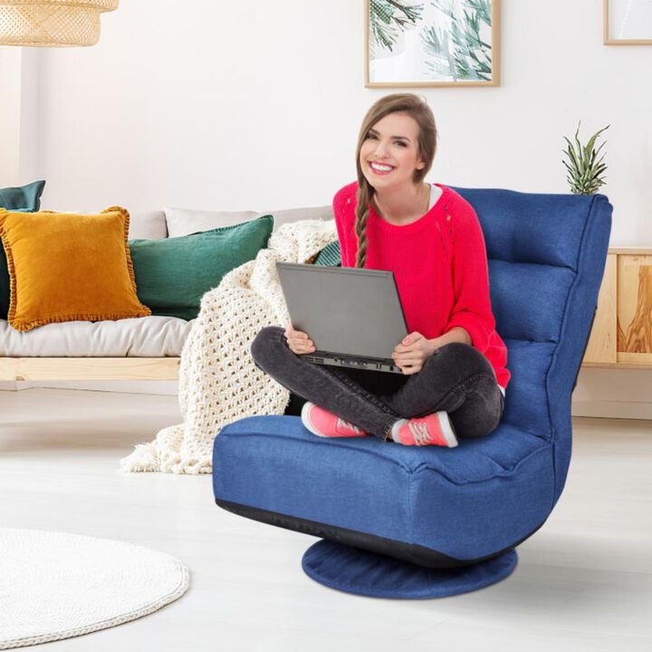 Hivvago 5-Position Folding Floor Gaming Chair