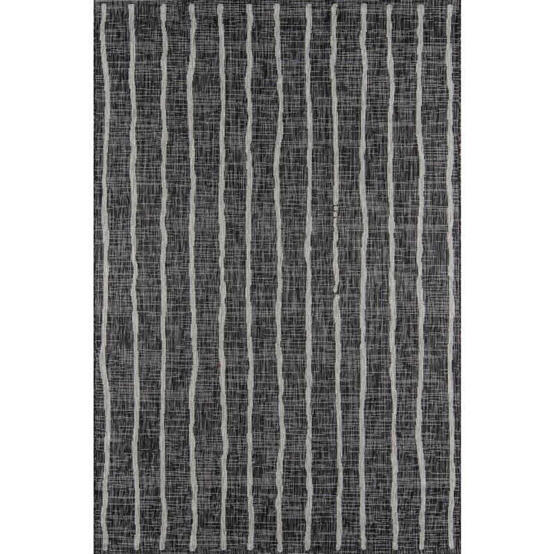 Novogratz Contemporary Rectangle Area Rug, Charcoal, 3'3 X 5'
