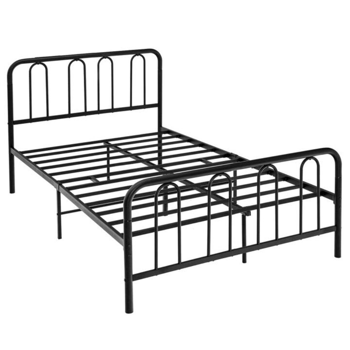 Hivvago Metal Bed Frame with Headboard and Footboard