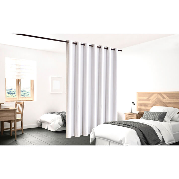 Legacy Decor Room Divider Curtain Heavyweight Blackout Premium Fabric Thermal Insulated 48"W X 84" Tall