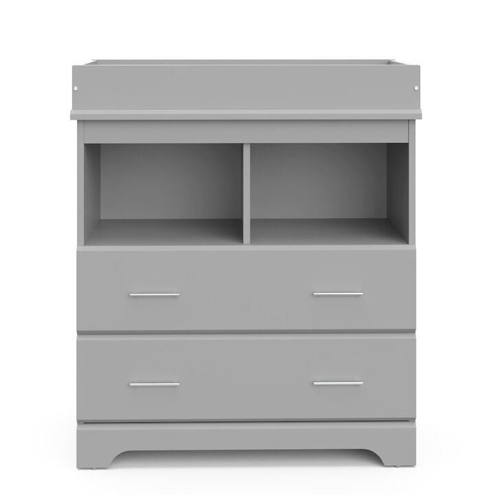 Storkcraft Brookside 2 Drawer Changing Chest - Pebble Gray