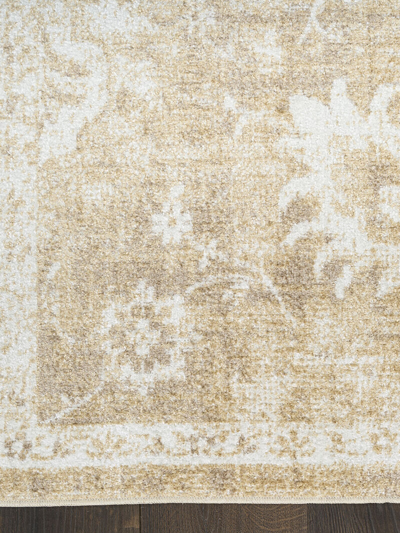 Astra Machine Washable ASW19 Ivory/Gold 4' x 6' Rug
