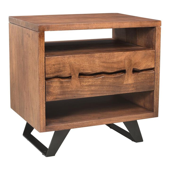 Madagascar Nightstand - Brown Collection, Belen Kox
