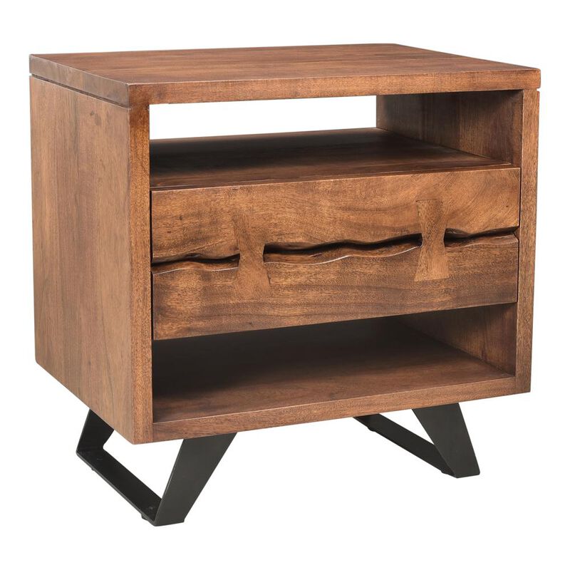 Madagascar Nightstand - Brown Collection, Belen Kox