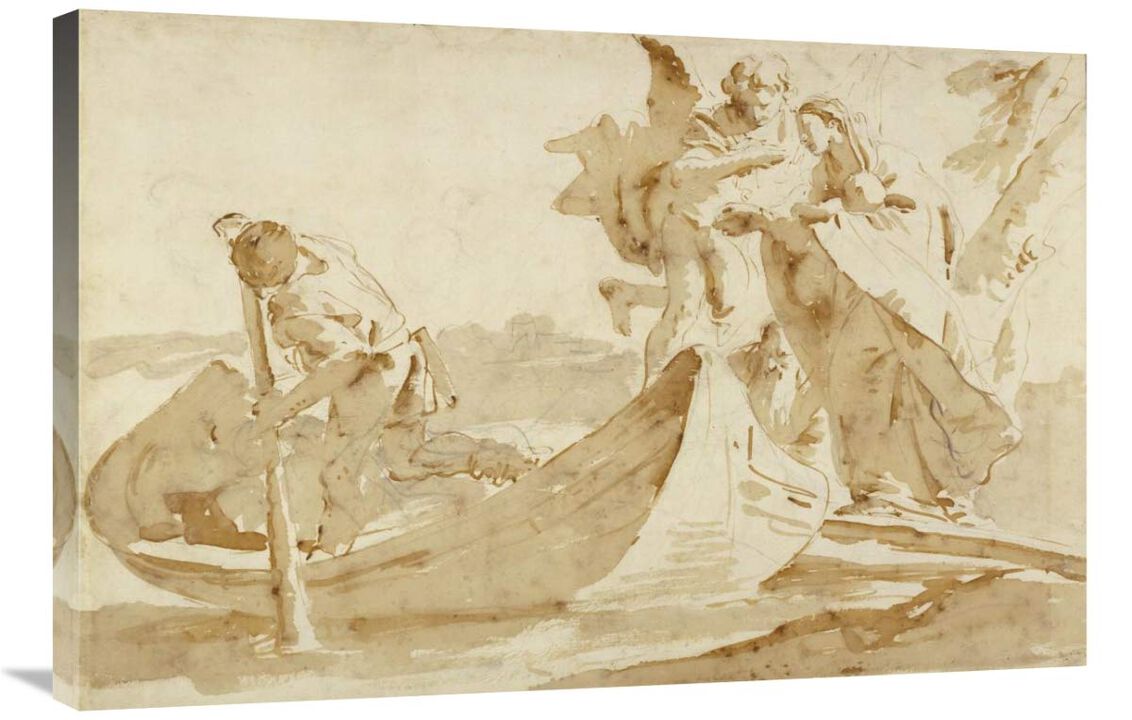 Flight into Egypt (recto); Various Studies (verso)-Canvas Art-36x24