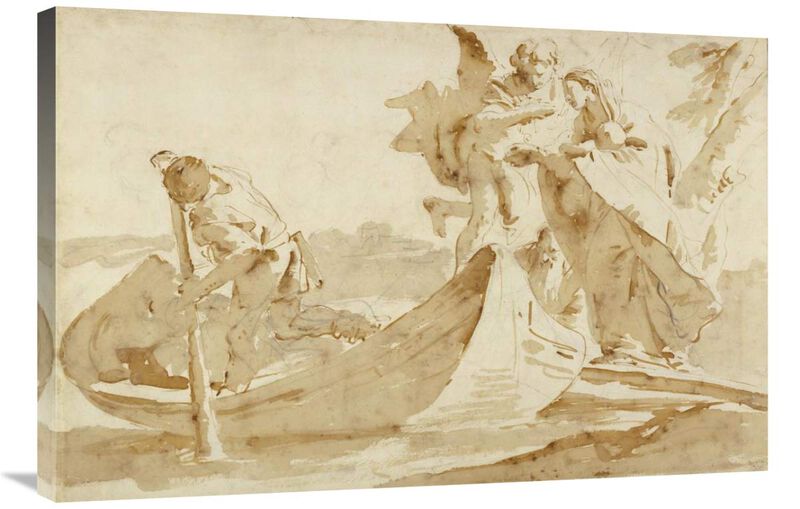 Flight into Egypt (recto); Various Studies (verso)-Canvas Art-36x24