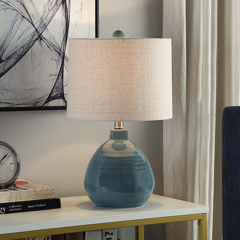 Turquoise Table Lamp (Set of 2)