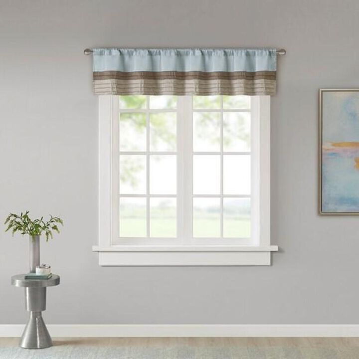 Belen Kox Amherst Striped Pintuck Window Valance, Belen Kox