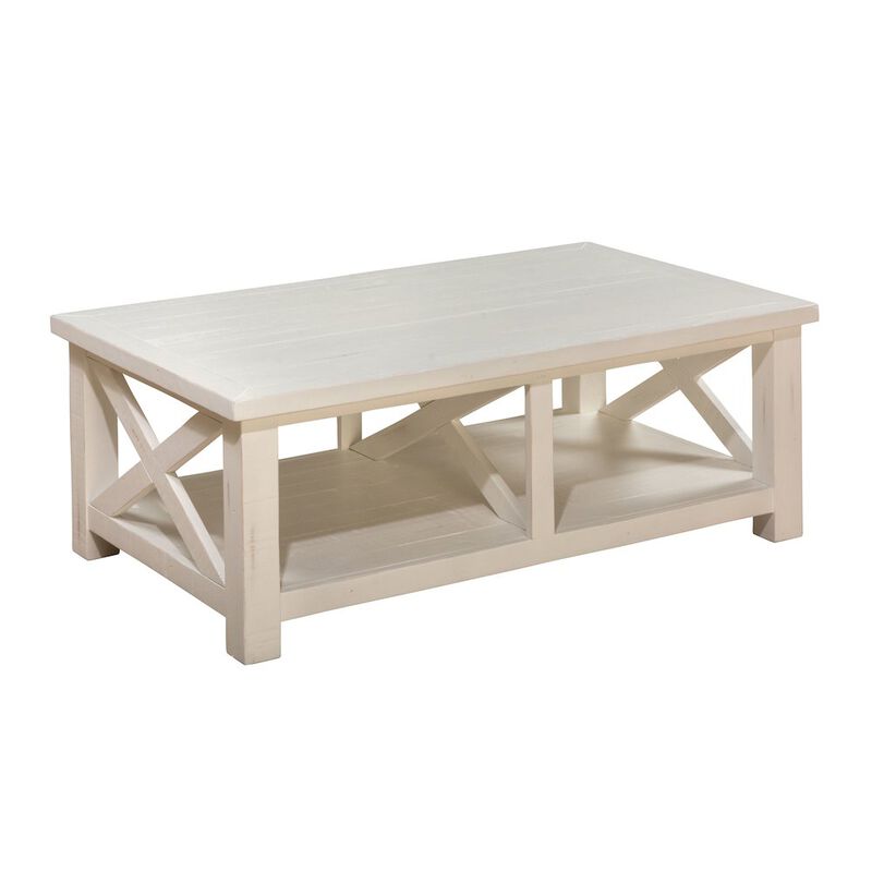 Jofran Madaket Rustic Solid Reclaimed Wood 50 Coffee Table