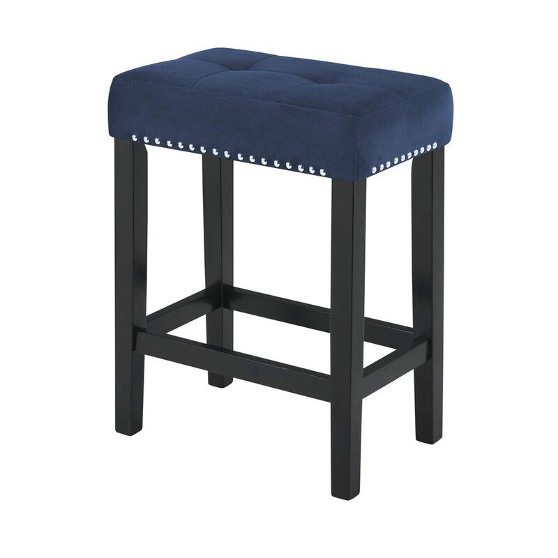 New Classic Furniture Furniture Celeste 4-Piece Faux Marble & Wood Bar Set in Blue