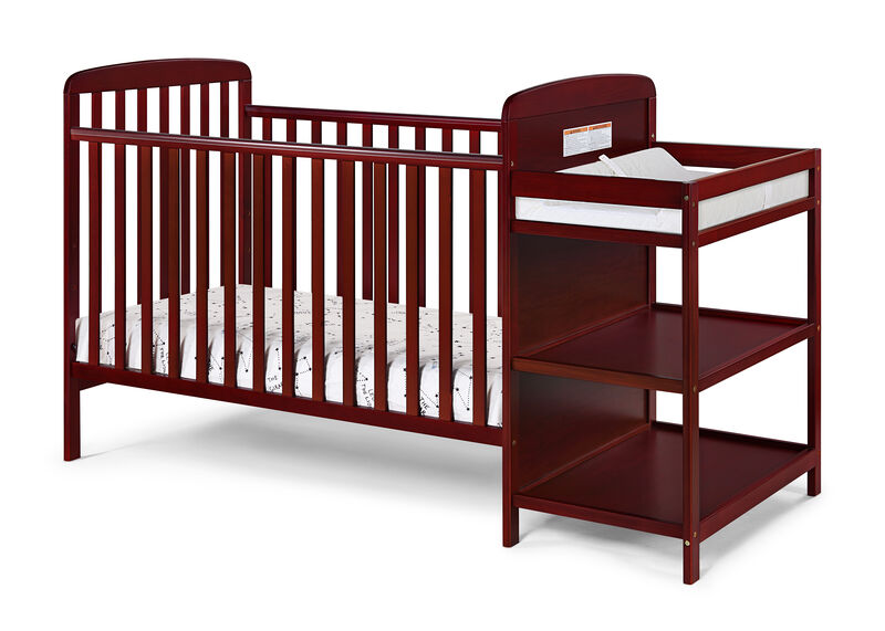 Suite Bebe Ramsey 3-in-1 Crib and Changer Combo Cherry