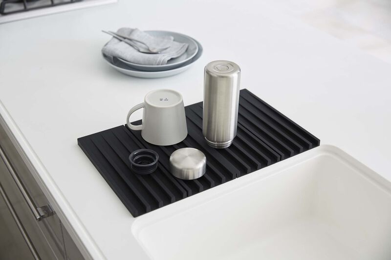 Folding Dish Drainer Mat