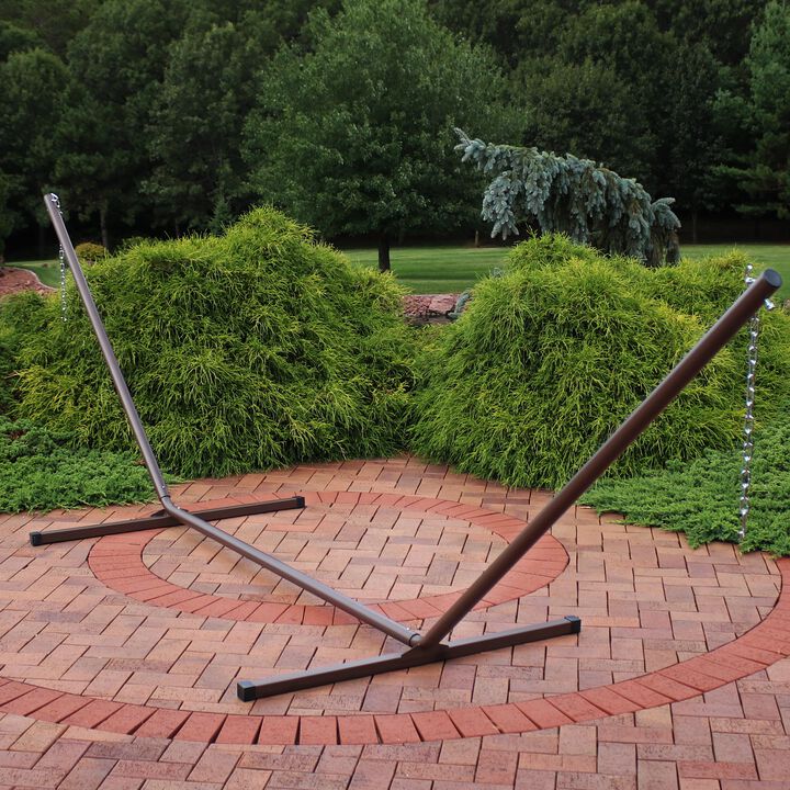 Sunnydaze Powder-Coated Steel Beam Construction Hammock Stand
