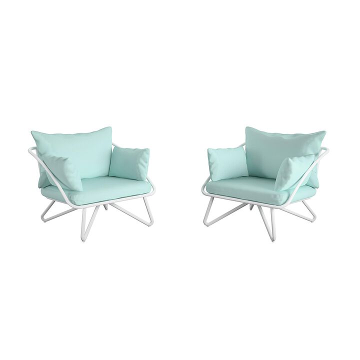 Poolside Gossip, Teddi Outdoor Lounge Chairs, 2-Pack